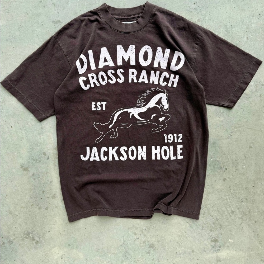 Diamond cross ranch vintage tee